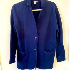 J Crew Oversized Blue Cardigan